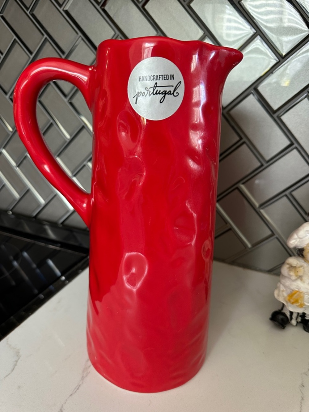 Red Handcrafted Pitcher - Portugal
